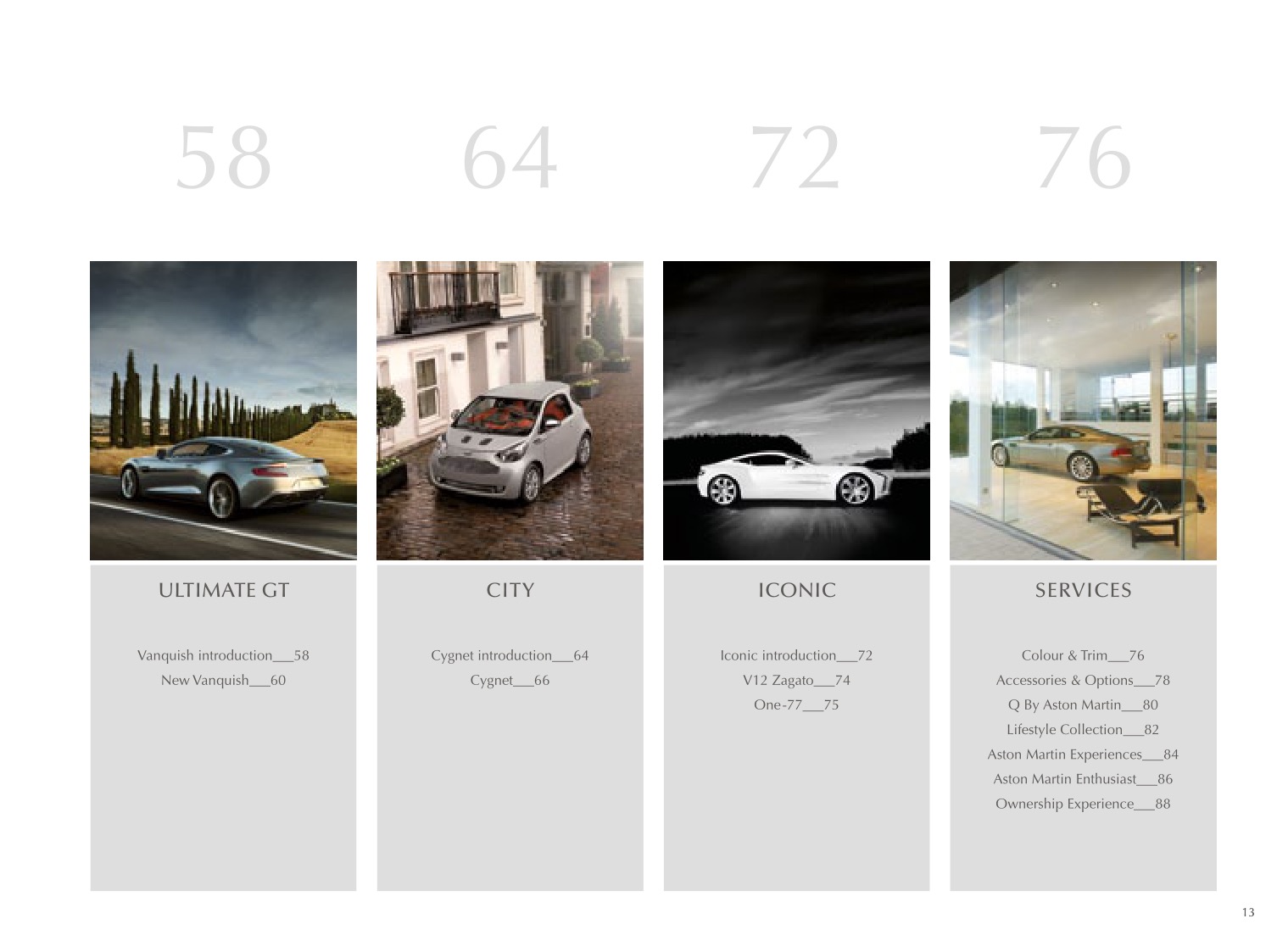 2013 Aston Martin Model Range Brochure Page 63